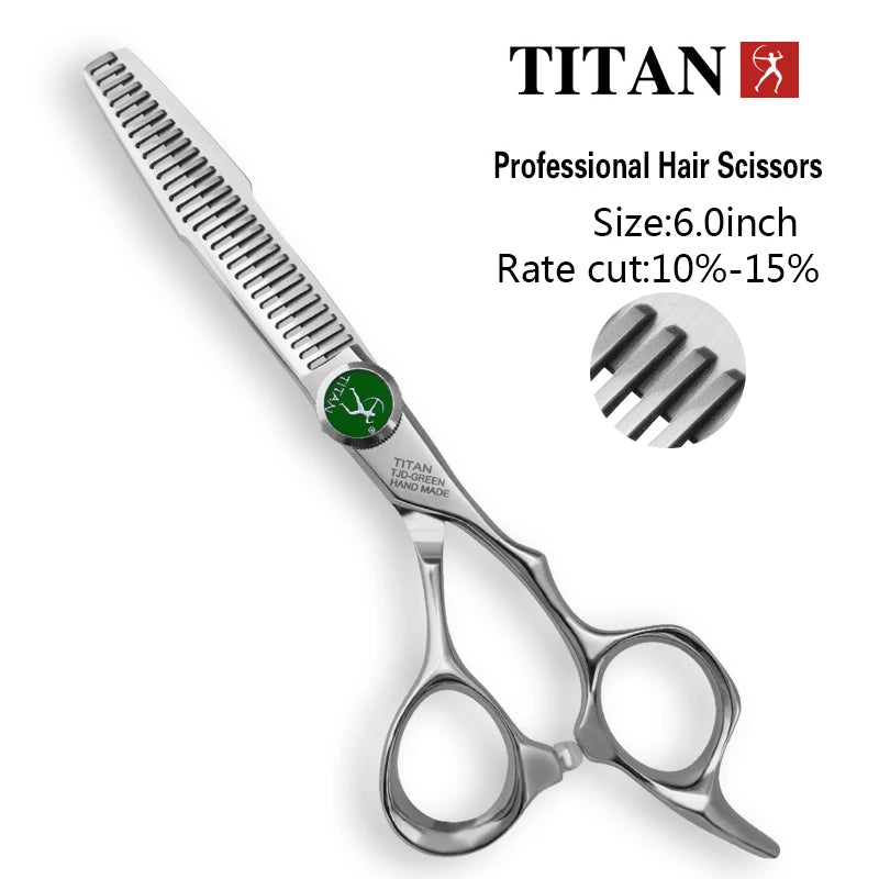 Titan Hairdressing Scissors 6 Inch Hair Scissors Professional Barber Scissors Cutting Thinning Styling Tool Hairdressing Shear