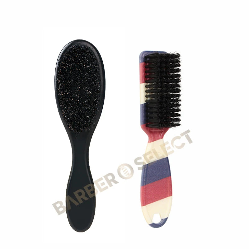 New Professional Barber Shaving Beard Brush Removal Neck Dusting Horse Hair Brushes Face Mustache Salon Cleaning Styling Tools
