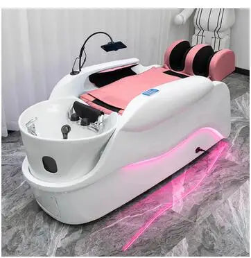 Intelligent electric massage shampoo bed fully automatic hair salon special ceramic basin for hair washing, flushing and massage