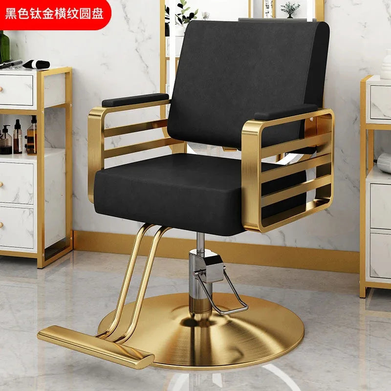 Simple Hair Salon Barber Chairs Light Luxury Salon Furniture for Beauty Salon Chair Lift Swivel Chair Special Hairdressing Chair