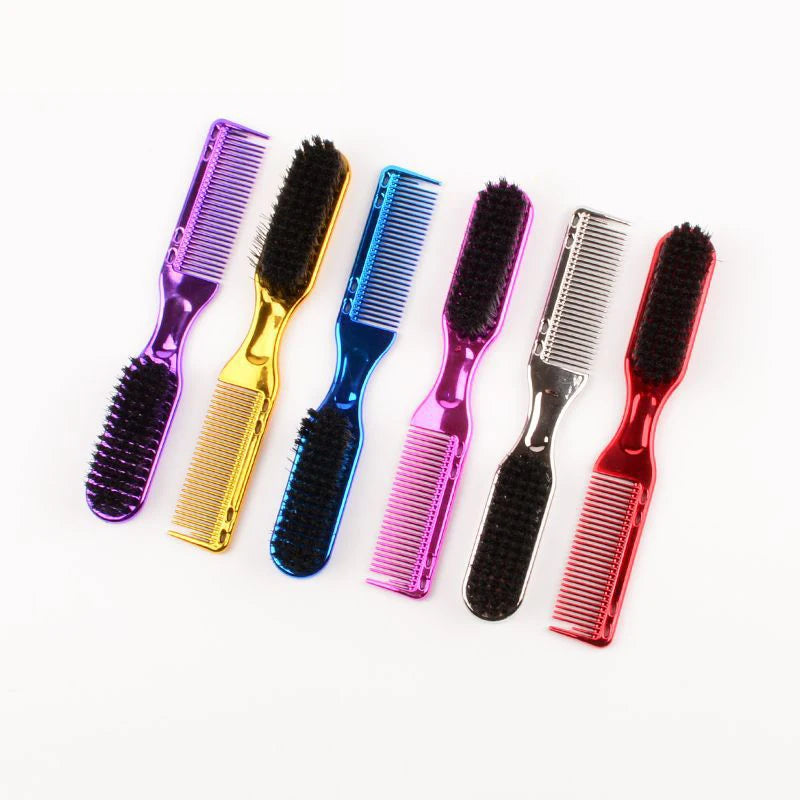 NEW TYPE Barber Hairdressing Soft Hair Cleaning Brush Retro Neck Duster Broken Remove Comb Brush Hair Styling Salon Tools