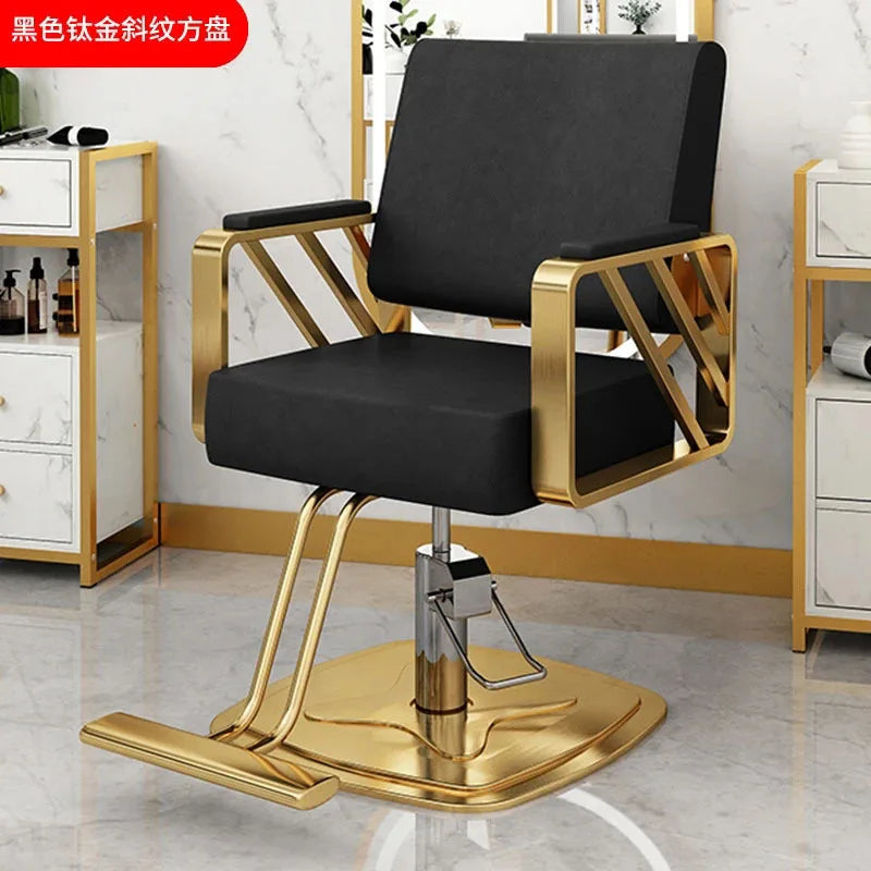 Simple Hair Salon Barber Chairs Light Luxury Salon Furniture for Beauty Salon Chair Lift Swivel Chair Special Hairdressing Chair