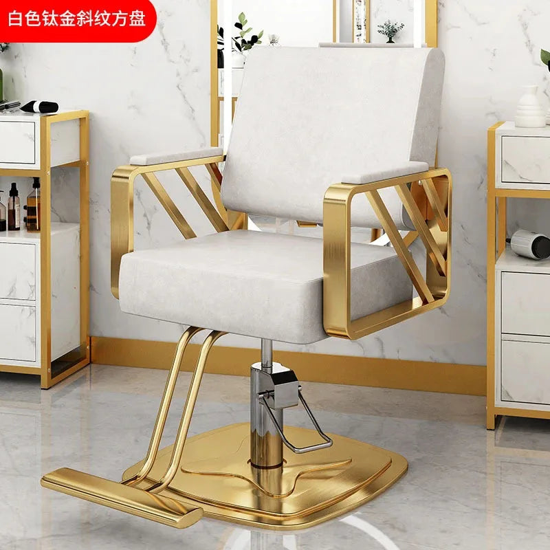 Simple Hair Salon Barber Chairs Light Luxury Salon Furniture for Beauty Salon Chair Lift Swivel Chair Special Hairdressing Chair