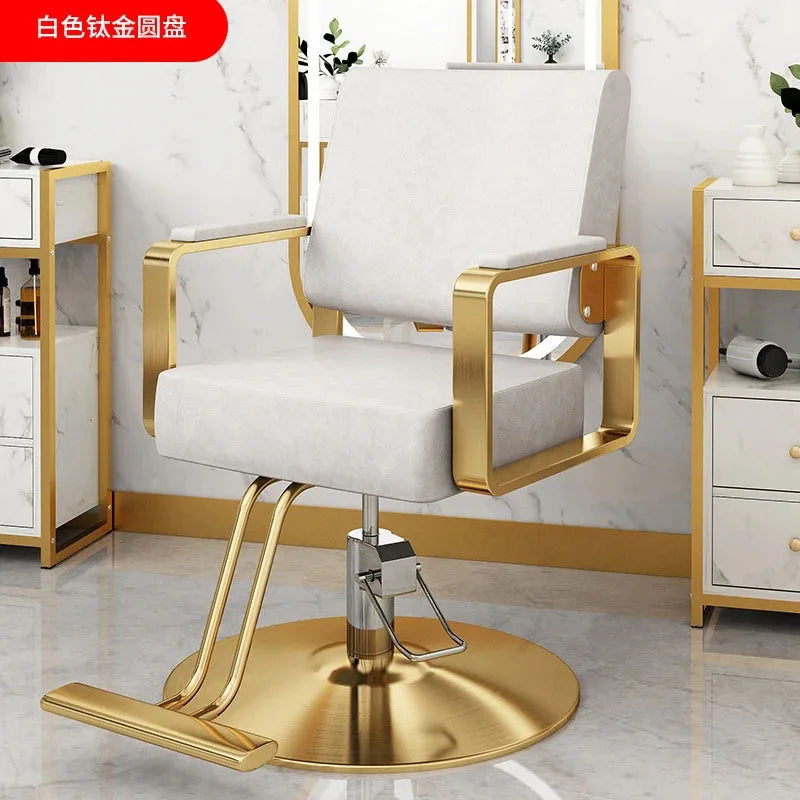 Simple Hair Salon Barber Chairs Light Luxury Salon Furniture for Beauty Salon Chair Lift Swivel Chair Special Hairdressing Chair