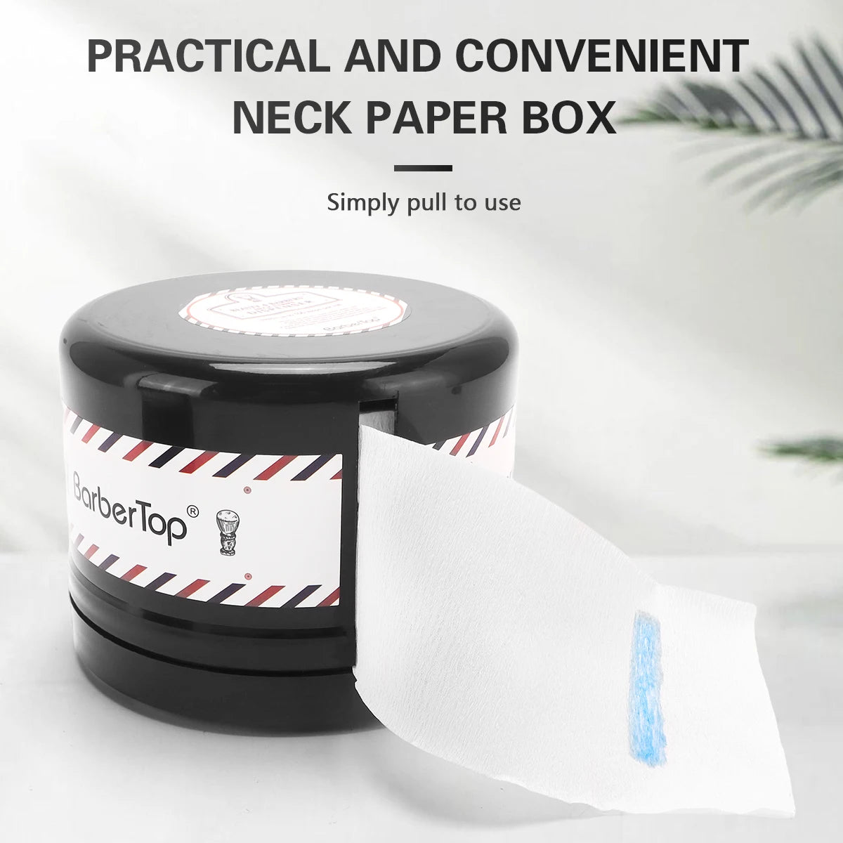 Professional Hair Neck Strip Paper Case Barber Neck Paper Roll Holder Disposable Tissue Collar Tape Box Hairdressing Accessories