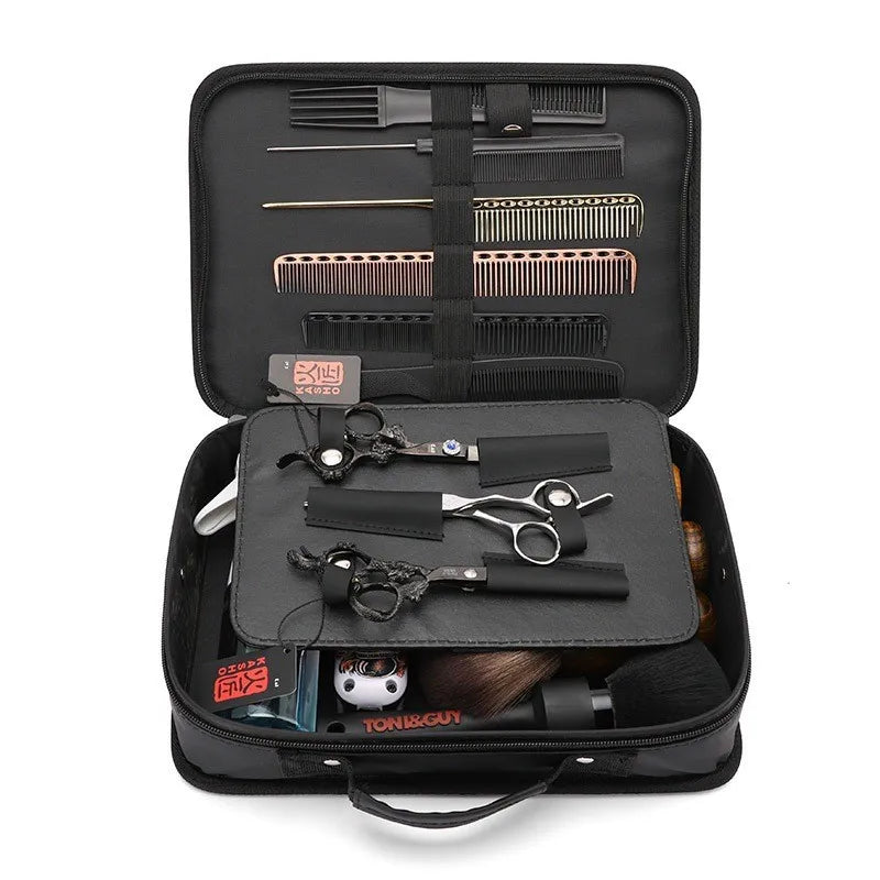 Barber Tools Storage Bag Haircut Scissors Valise Multi-Function Organizer Clipper Combs Large Capacity Case Styling Tools