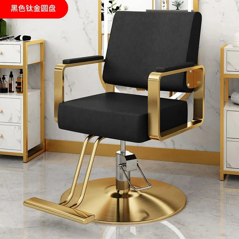 Simple Hair Salon Barber Chairs Light Luxury Salon Furniture for Beauty Salon Chair Lift Swivel Chair Special Hairdressing Chair