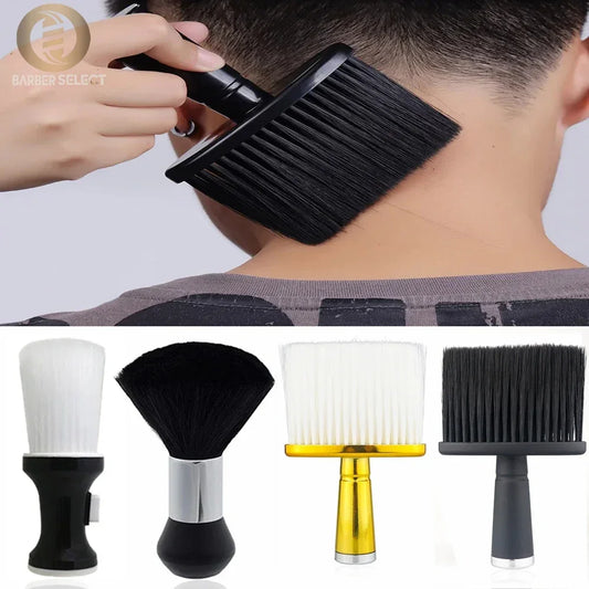 Professional Soft Hair Brush Neck Face Duster Hair Cutting Broken Hair Cleaning Brush for Barber Salon Hairdressing Styling Tool