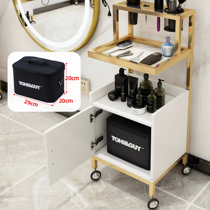 Esthetician Supplies Salon Trolley Beauty White Wheels Salon Trolley Detailing Cosmetic Wagen Mit Rollen Pretty Furniture YN50ST