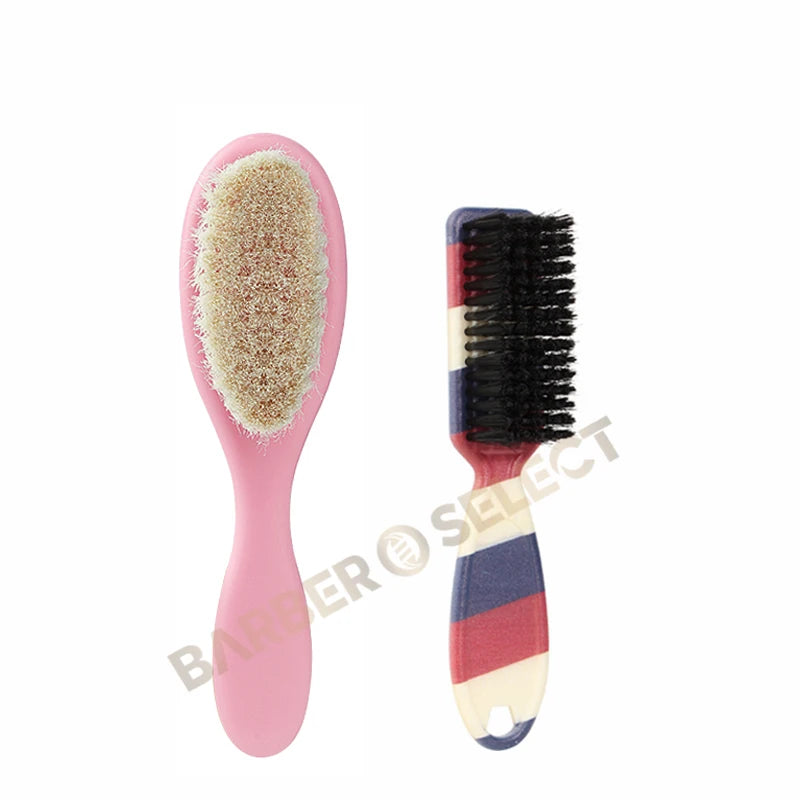 New Professional Barber Shaving Beard Brush Removal Neck Dusting Horse Hair Brushes Face Mustache Salon Cleaning Styling Tools