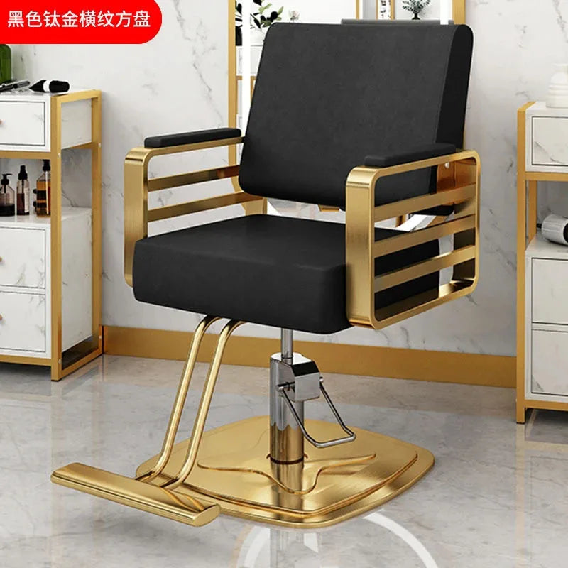 Simple Hair Salon Barber Chairs Light Luxury Salon Furniture for Beauty Salon Chair Lift Swivel Chair Special Hairdressing Chair