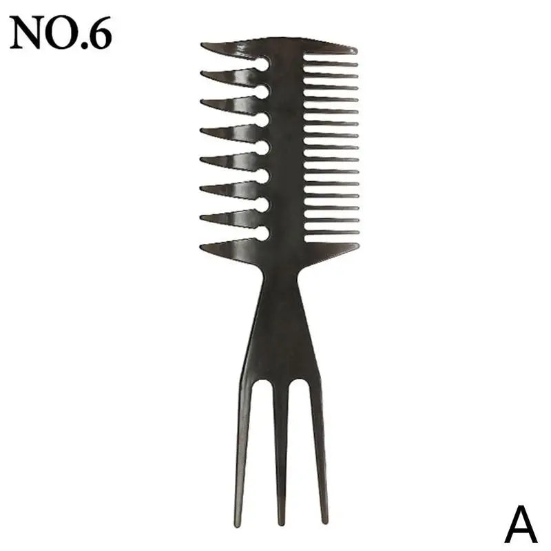 Beard Template Right Angle Comb  Men's Retro Back And Head Styling Artifact  Texture Comb  Double Sided Comb Insertion