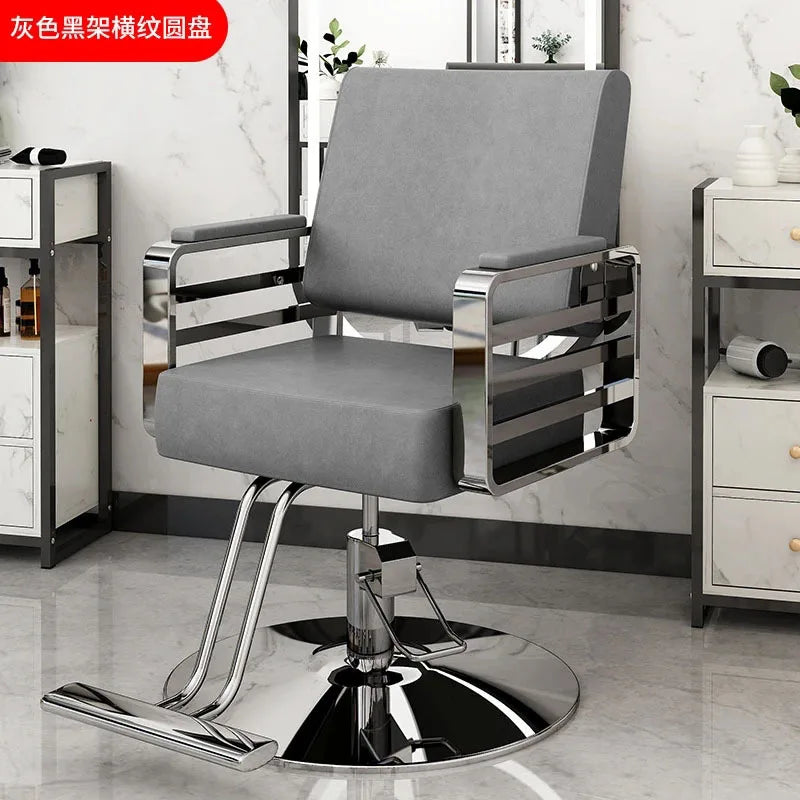 Simple Hair Salon Barber Chairs Light Luxury Salon Furniture for Beauty Salon Chair Lift Swivel Chair Special Hairdressing Chair