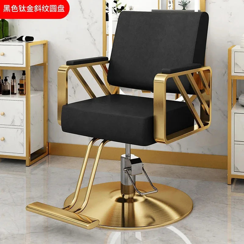 Simple Hair Salon Barber Chairs Light Luxury Salon Furniture for Beauty Salon Chair Lift Swivel Chair Special Hairdressing Chair