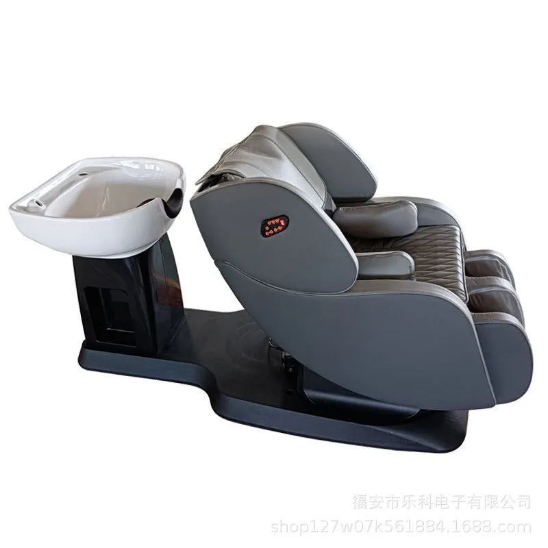 Electric massage flush bed Scalp care Multi-functional rotating integrated hair treatment Shampoo Hair massage chair