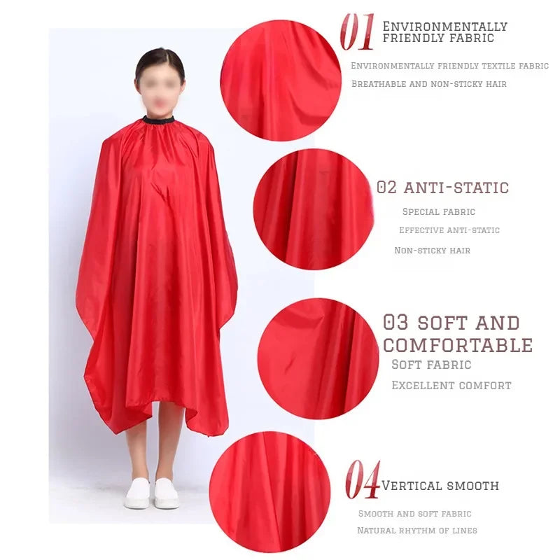 140*120cm Hair Cutting Gown Barber Salon Gown Cape Hairdresser Hair Cutting Waterproof Cloth Tools Hairdressing Dress Cape Apron