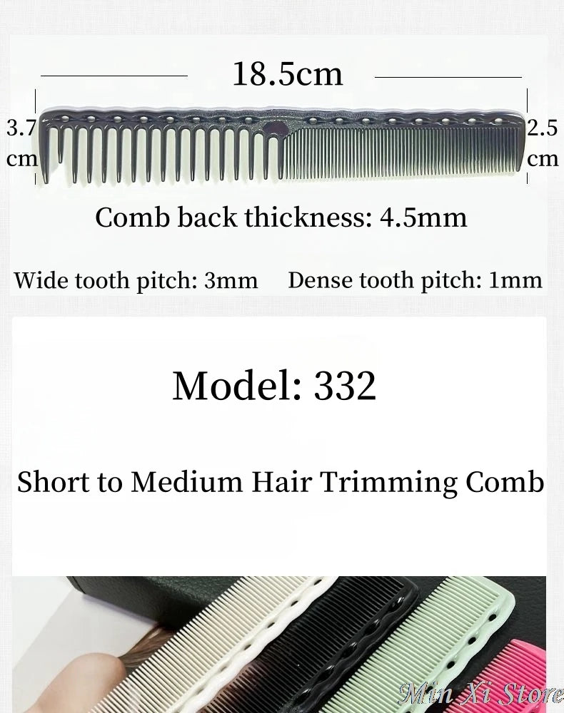 332 Hairdressing Comb Barber's Special Cutting Comb Male Female Styling Trimming Comb Barber Shop Professional Accessories Tools