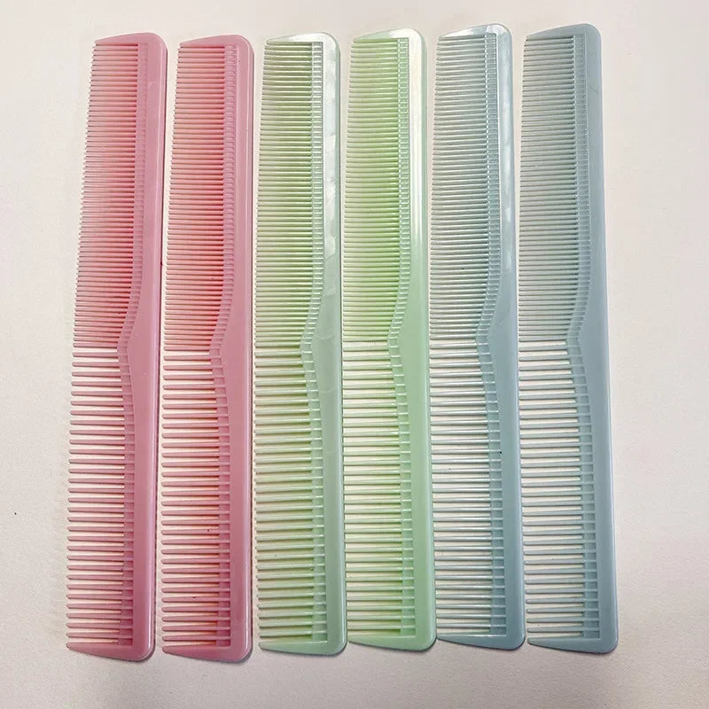 Hair Comb Plastic Anti-static Hairdressing Brush Candy Color Salon Flattop Hair Cutting Comb Professional Hair Care Styling Tool