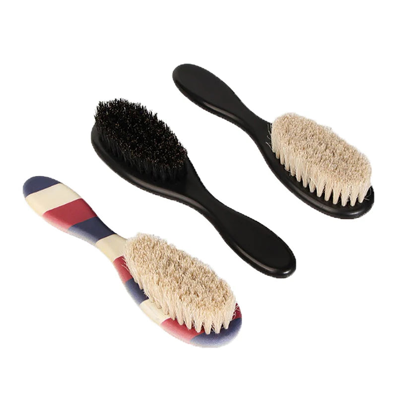 1Pcs Professional Barber Shaving Beard Brush Hair Removal Neck Duster Brushes Horse Hair Salon Face Mustache Clean Shaving Tool