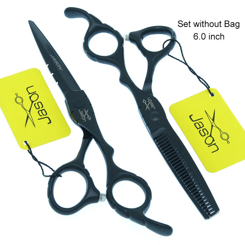 Jason 5.5/6 inch Professional Hair Shears Salon Haircut Cutting Scissors Japan Steel Barber Hairdressing Thinning Scissor A0066D