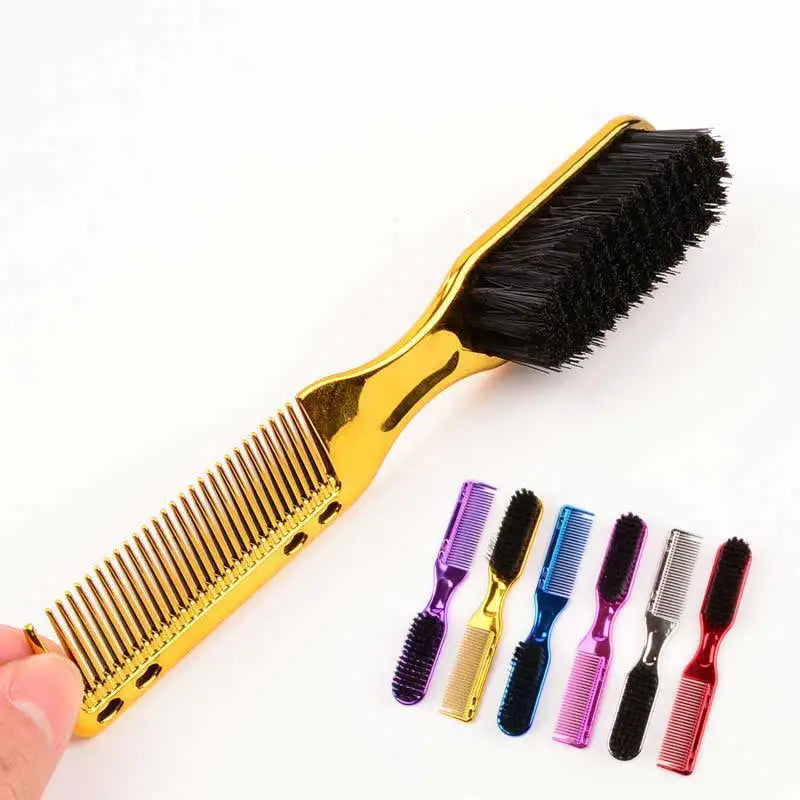 NEW TYPE Barber Hairdressing Soft Hair Cleaning Brush Retro Neck Duster Broken Remove Comb Brush Hair Styling Salon Tools