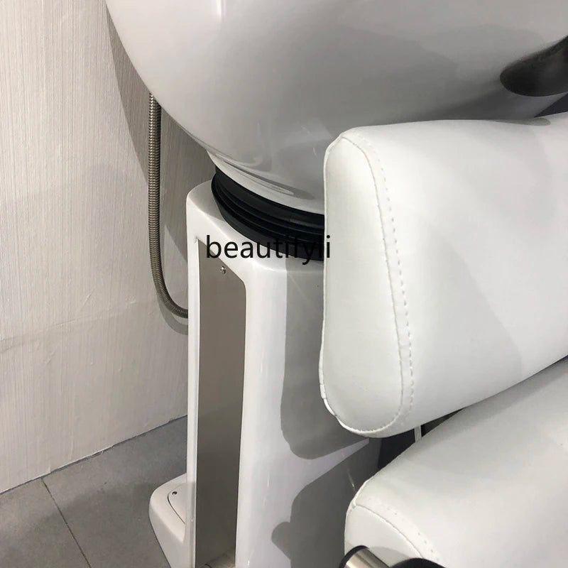 Half Recliner Shampoo Chair for Hair Salon Hairdressing Beauty Salon Flush Shampoo Japanese Sitting Hair-Washing Chair
