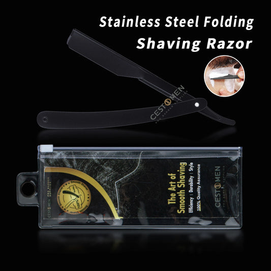 Professional Barber Men's Shaver Straight Edge Barber Razor Knives Holder Manual Stainless Steel Beard Shaving Hair Removal Tool