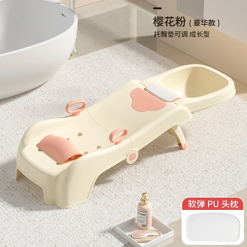 Bed Children Shampoo Chair Hair Wash Lounge Folding Home Shampoo Chair Artifact Comfort Fotel Fryzjerski Salon Furniture QF50SC