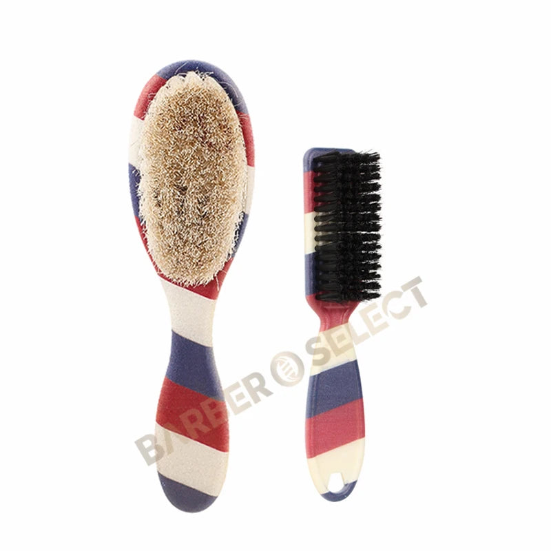 New Professional Barber Shaving Beard Brush Removal Neck Dusting Horse Hair Brushes Face Mustache Salon Cleaning Styling Tools