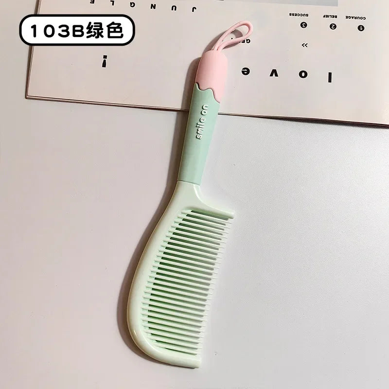 Cartoon Animal Straight Hair Comb for Kids Kawii Silicone Plastic Comb Soft Handle