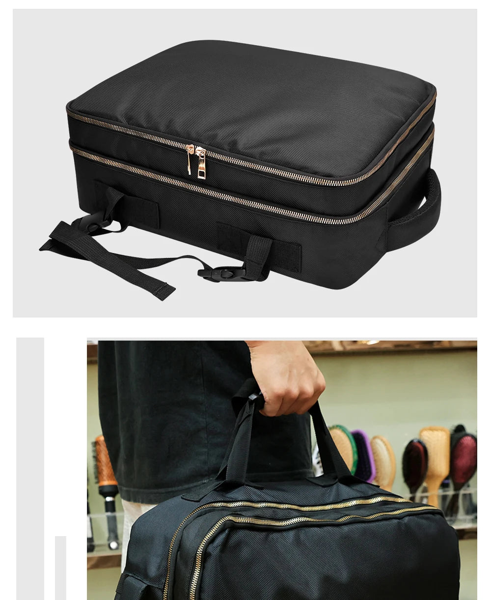 Large Capacity Travel Bags Salon Barber Storage Bag Hairdressing Makeup Tool Backpack Multifunctional Shoulders Bag