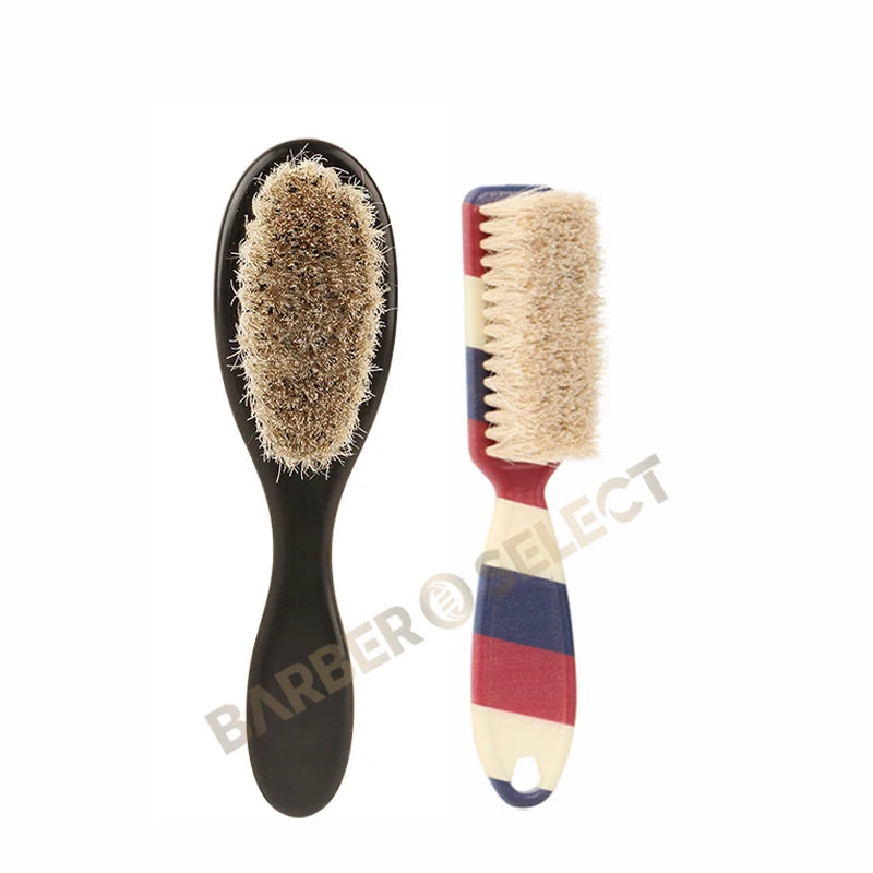 New Professional Barber Shaving Beard Brush Removal Neck Dusting Horse Hair Brushes Face Mustache Salon Cleaning Styling Tools