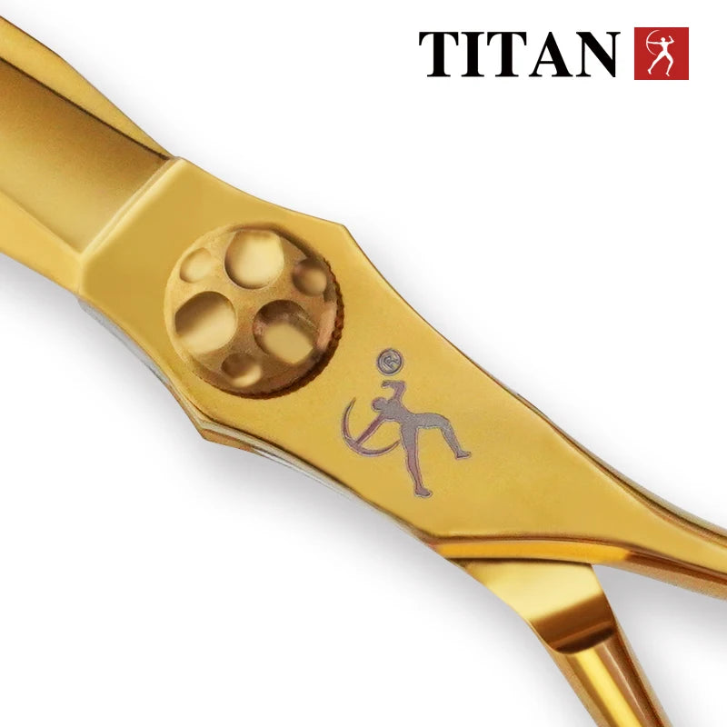 Titan Hairdressers scissors professional hair scissors gold hairdressing  barber salon tool cut scissors  free shipping