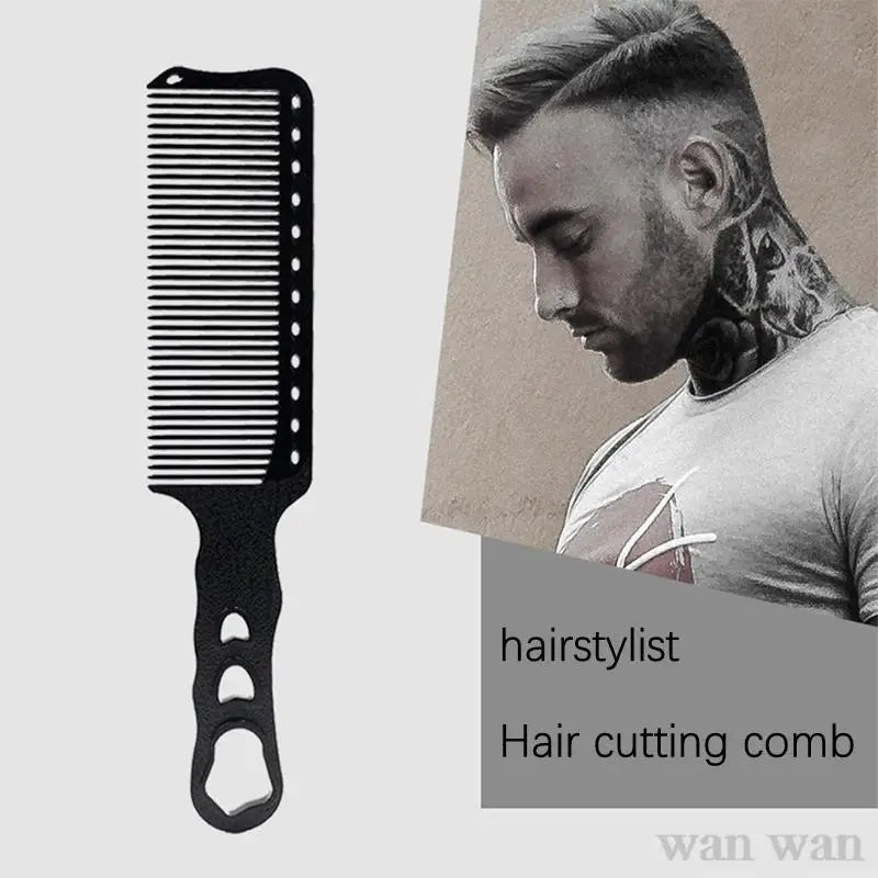 1Pc Men's Hair Cutting Comb Anti-slip Anti-static Hairstylist Trimming Hair Comb Barber Shop Pro Hairdressing Hairbrush Y0724