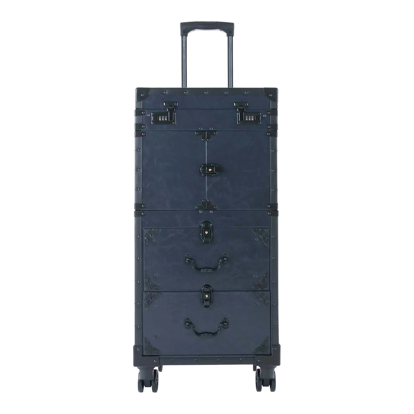 Mobile Salon Trolley Storage Organizer Rolling Makeup Case  Hairdressing Tool Traveling Suitcase