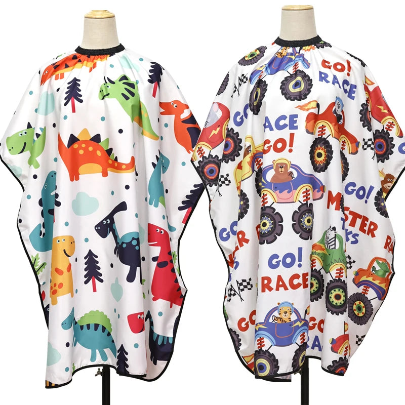 Kids/Children Waterproof Hairdressing Cape Barber/Salon Wrap Cartoon Cloth