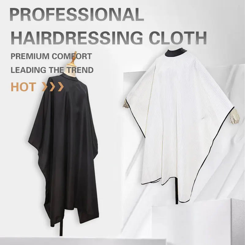 Professional Waterproof Barber Cape with Adjustable Snap Closure, Professional Salon Hair Cutting Cape for Men Women