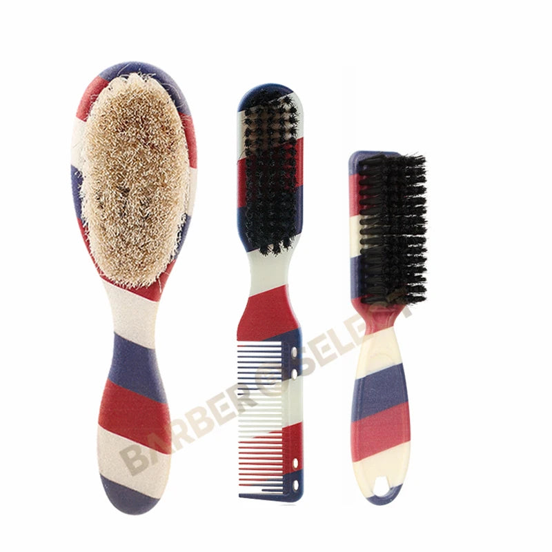 New Professional Barber Shaving Beard Brush Removal Neck Dusting Horse Hair Brushes Face Mustache Salon Cleaning Styling Tools