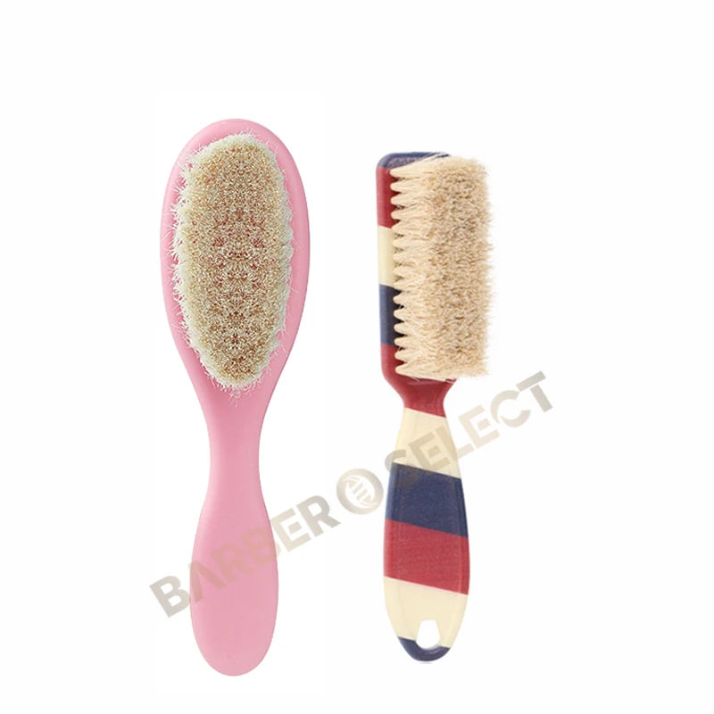 New Professional Barber Shaving Beard Brush Removal Neck Dusting Horse Hair Brushes Face Mustache Salon Cleaning Styling Tools