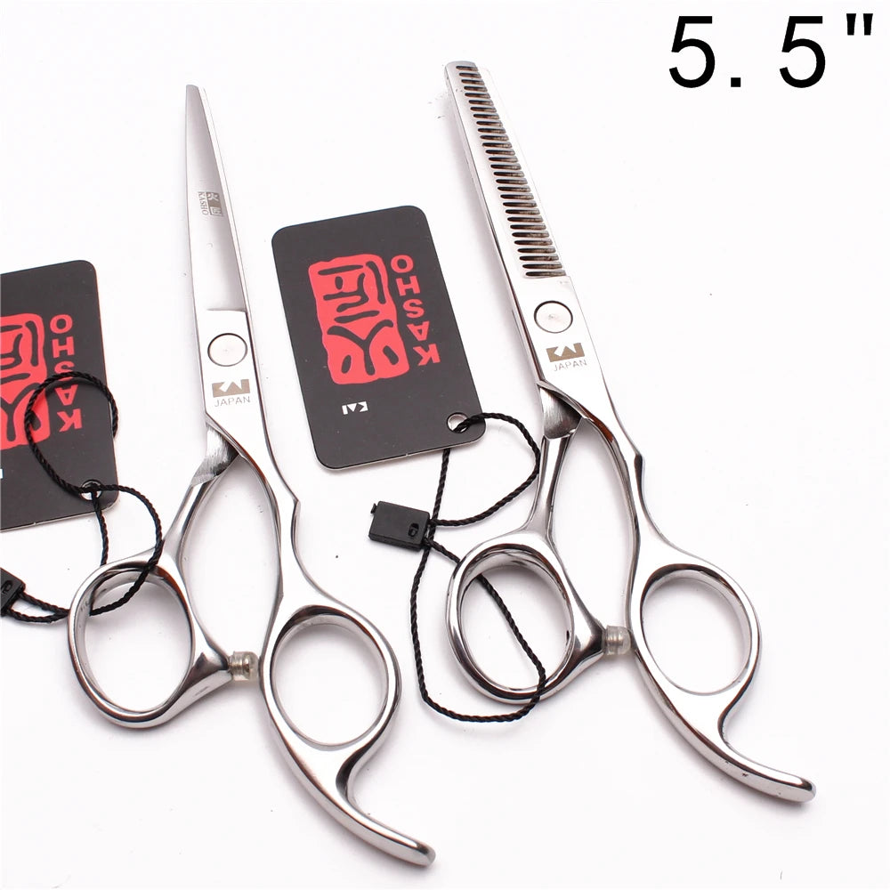 Professional Hair Scissors 5'' 6'' 7'' 8'' Japan Stainless Hairdressing Scissors Barber Thinning Shears Hair Cutting Scissors