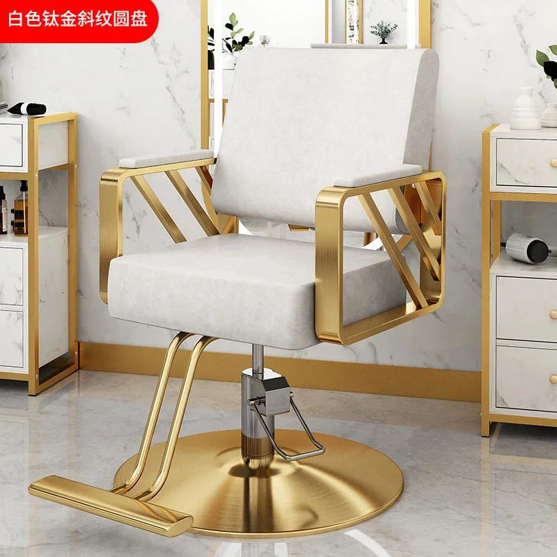 Simple Hair Salon Barber Chairs Light Luxury Salon Furniture for Beauty Salon Chair Lift Swivel Chair Special Hairdressing Chair
