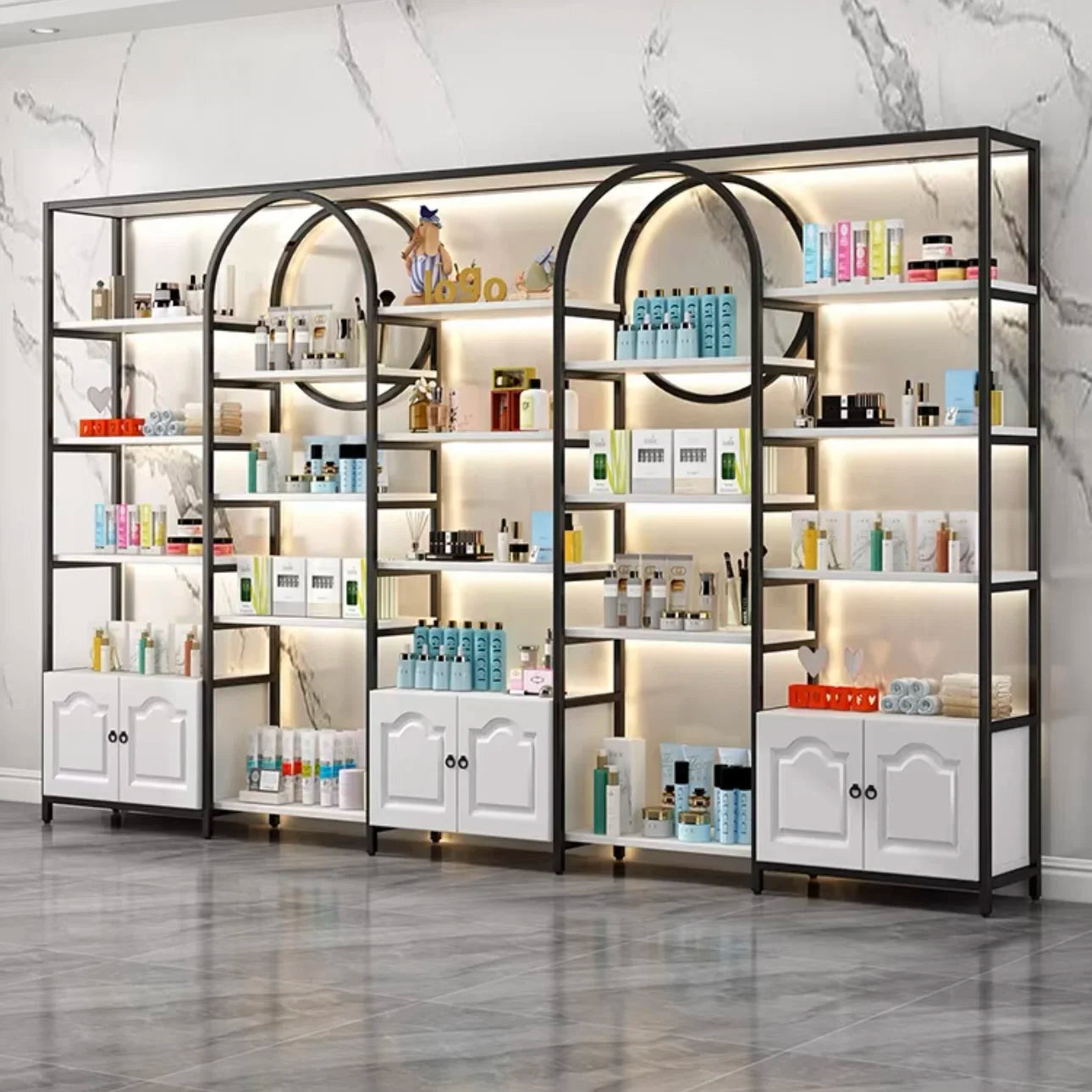 Shelf Cosmetic Gondola Shelf Cosmetic Store Shelf