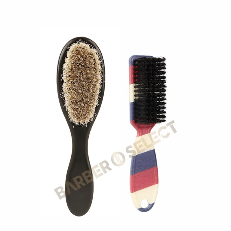 New Professional Barber Shaving Beard Brush Removal Neck Dusting Horse Hair Brushes Face Mustache Salon Cleaning Styling Tools