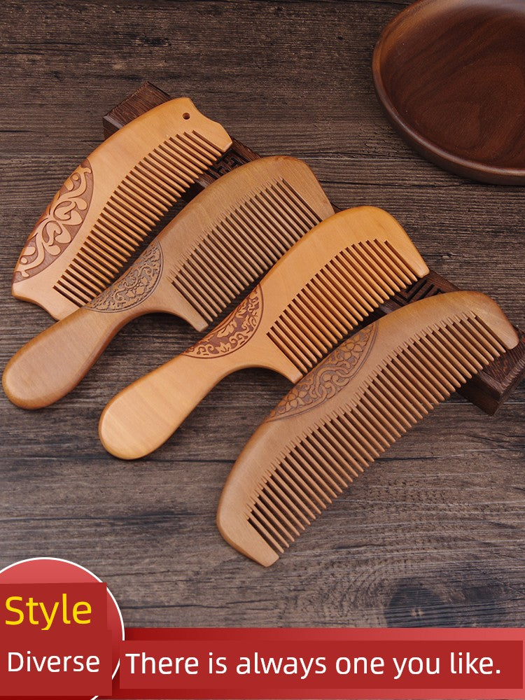 Horn Genuine Goods Men for Long Hair Mahogany Comb