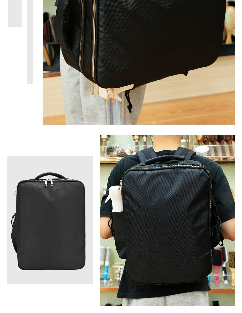 Large Capacity Travel Bags Salon Barber Storage Bag Hairdressing Makeup Tool Backpack Multifunctional Shoulders Bag