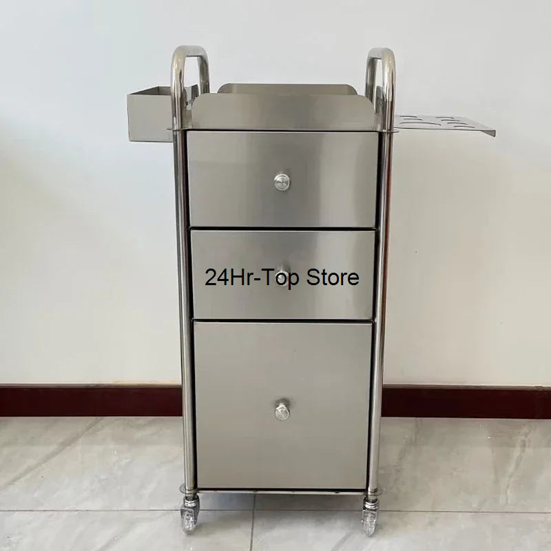 Barber Tool Salon Trolley Cosmetic Drawers Hair Rolling Salon Trolley Medical Cleaning Carrello Attrezzi Salon Furniture BL50ST
