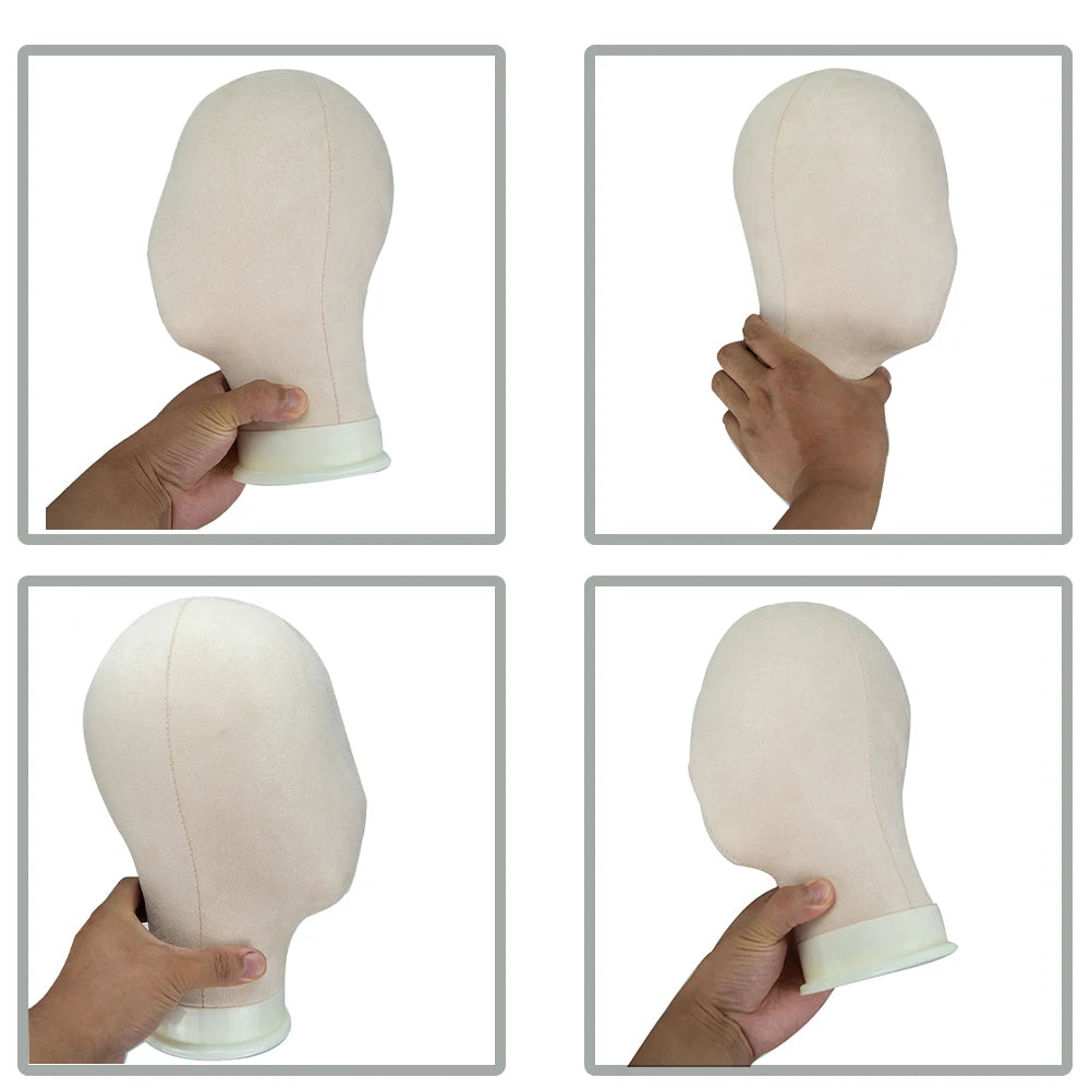 New Mannequin Head Wig Stand Canvas Block Head With Adjustable Mannequin Head Tripod For Wigs Making Display Wth Wig Caps T Pins