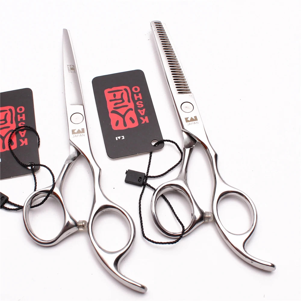 Professional Hair Scissors 5'' 6'' 7'' 8'' Japan Stainless Hairdressing Scissors Barber Thinning Shears Hair Cutting Scissors