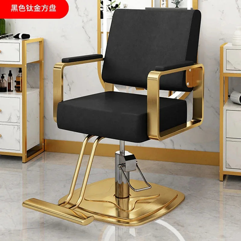 Simple Hair Salon Barber Chairs Light Luxury Salon Furniture for Beauty Salon Chair Lift Swivel Chair Special Hairdressing Chair