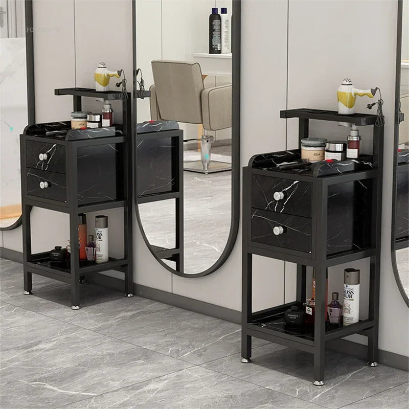 Hairdressing Beauty Salon Tool Cart Barber Shop Suspension Salon Trolleys Auxiliary Wall-mounted Tool Cabinet Salon Furniture